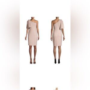 Pink shimmer, bow shoulder Eliza JCocktail dress